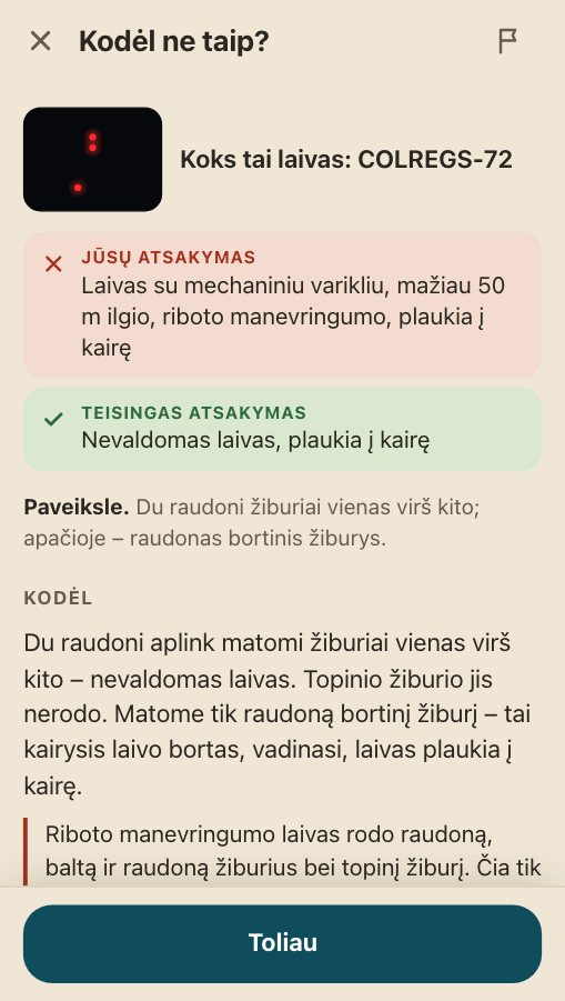 The explanation of that answer: what the picture shows, why, and the passage of the rules with the words that matter marked
